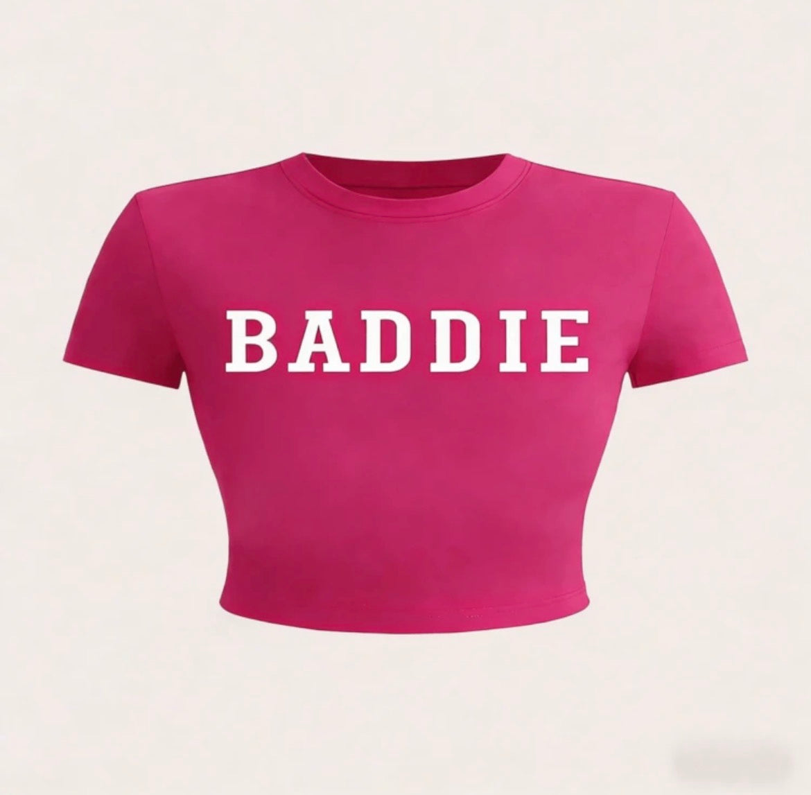 BADDIE Cropped Top TShirt